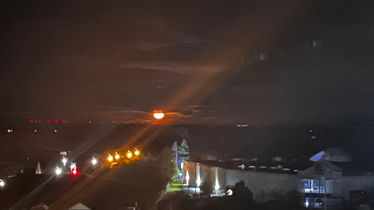 The Moon over Groß-Gerau, Deutschland — waxing gibbous, Lunar Day 10