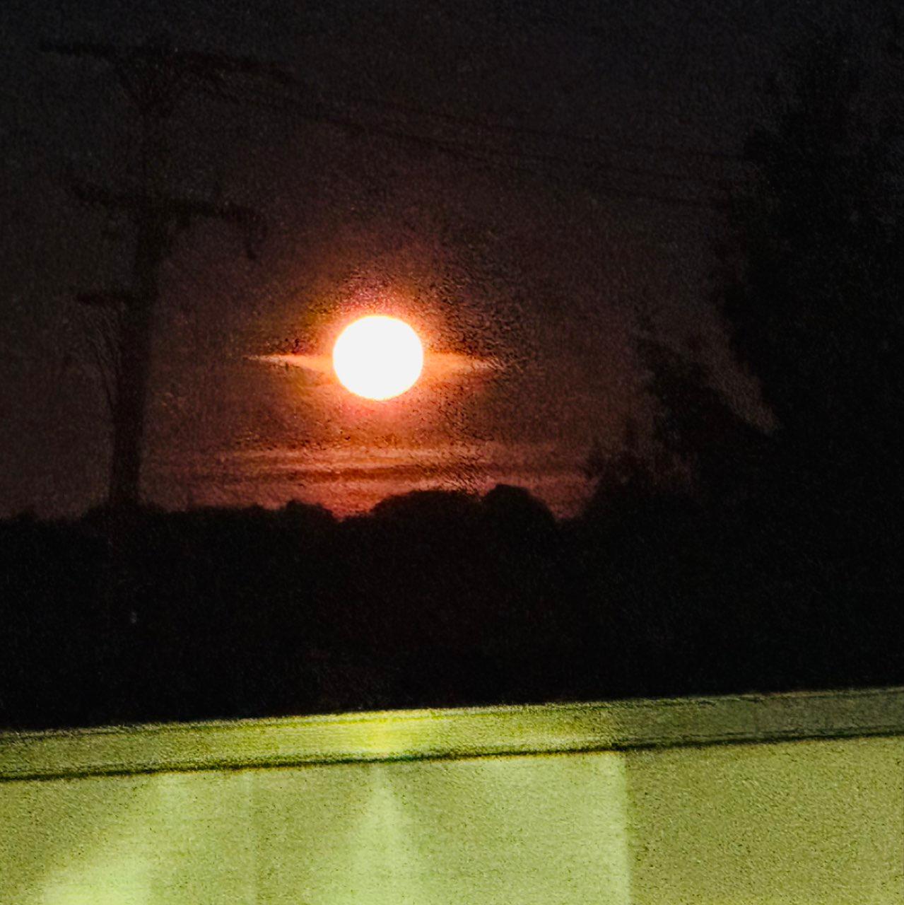 The Moon over Chagrin Falls, United States — full moon, Lunar Day 15