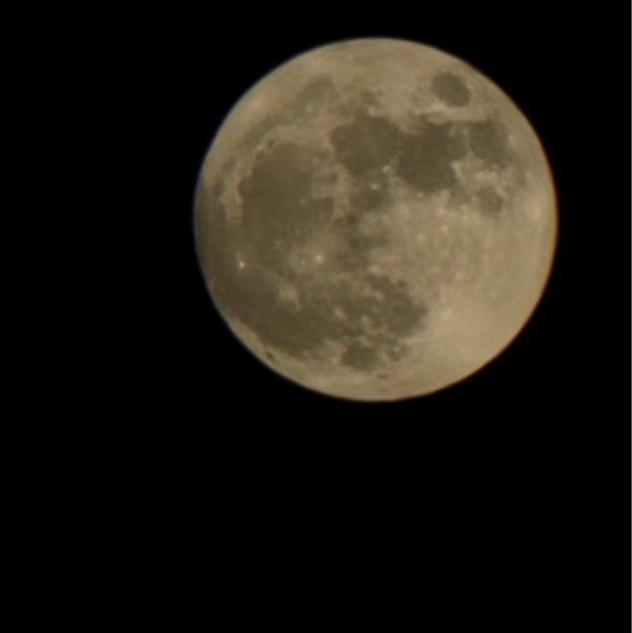 The Moon over Hanover, United States — full moon, Lunar Day 15