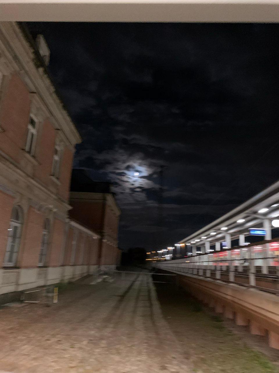 The Moon over Coswig, Deutschland — full moon, Lunar Day 14