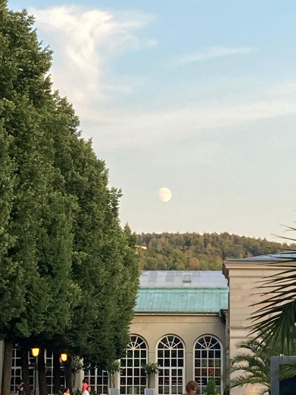 The Moon over Bad Kissingen, Deutschland — full moon, Lunar Day 17