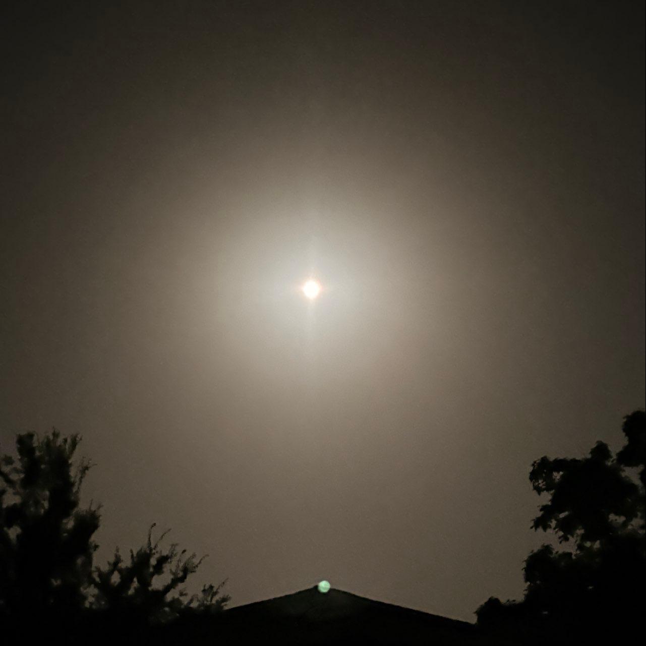 The Moon over Little Rock, United States — waning gibbous, Lunar Day 17