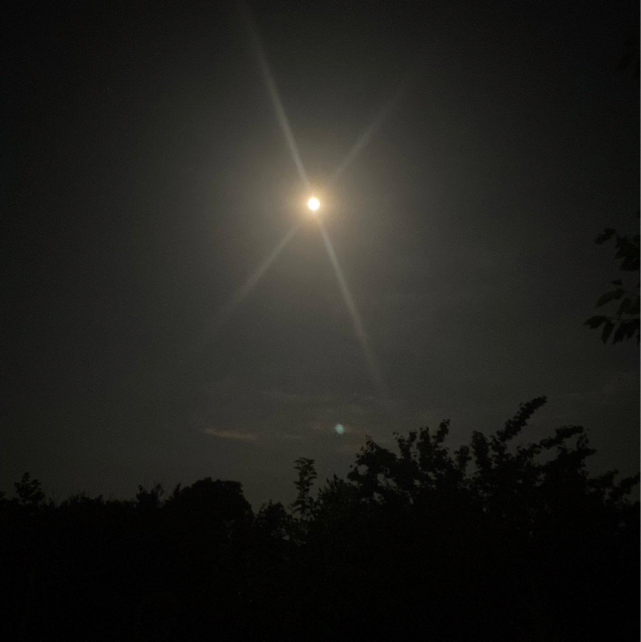 The Moon over Georgia — full moon, Lunar Day 16