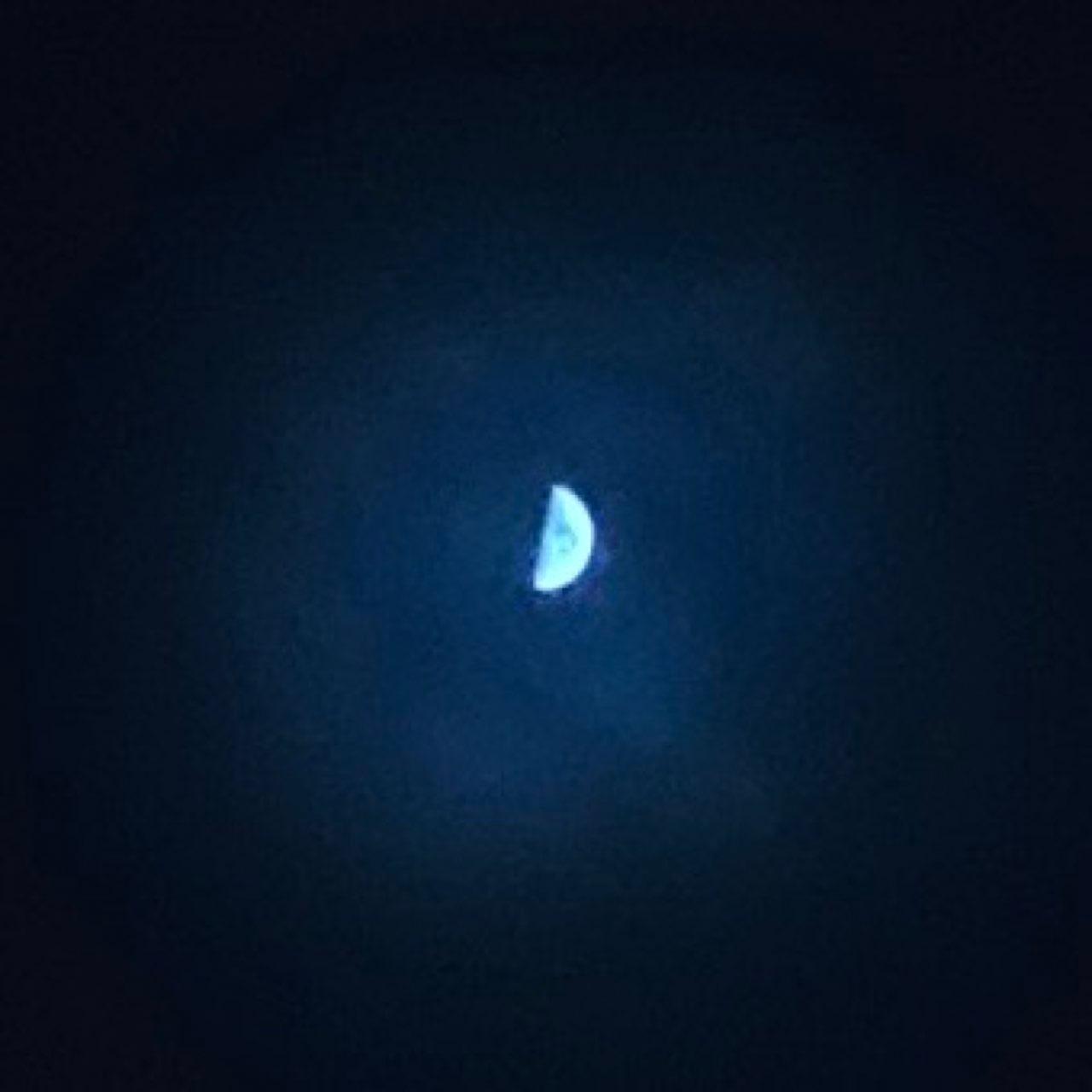 The Moon over Lyon, France — first quarter, Lunar Day 8