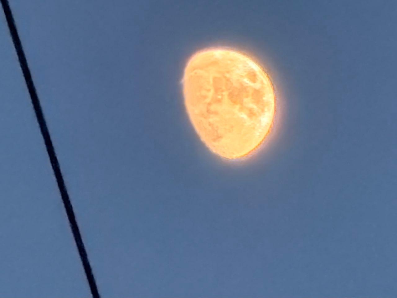 The Moon over Durham, United States — waxing gibbous, Lunar Day 11