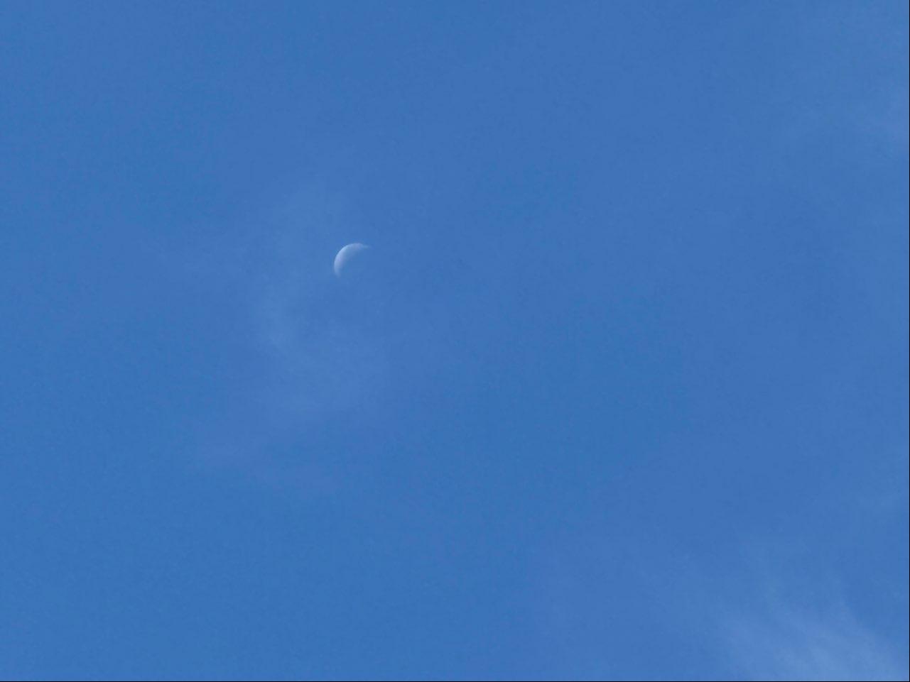 The Moon over Denver, United States — waning crescent, Lunar Day 25