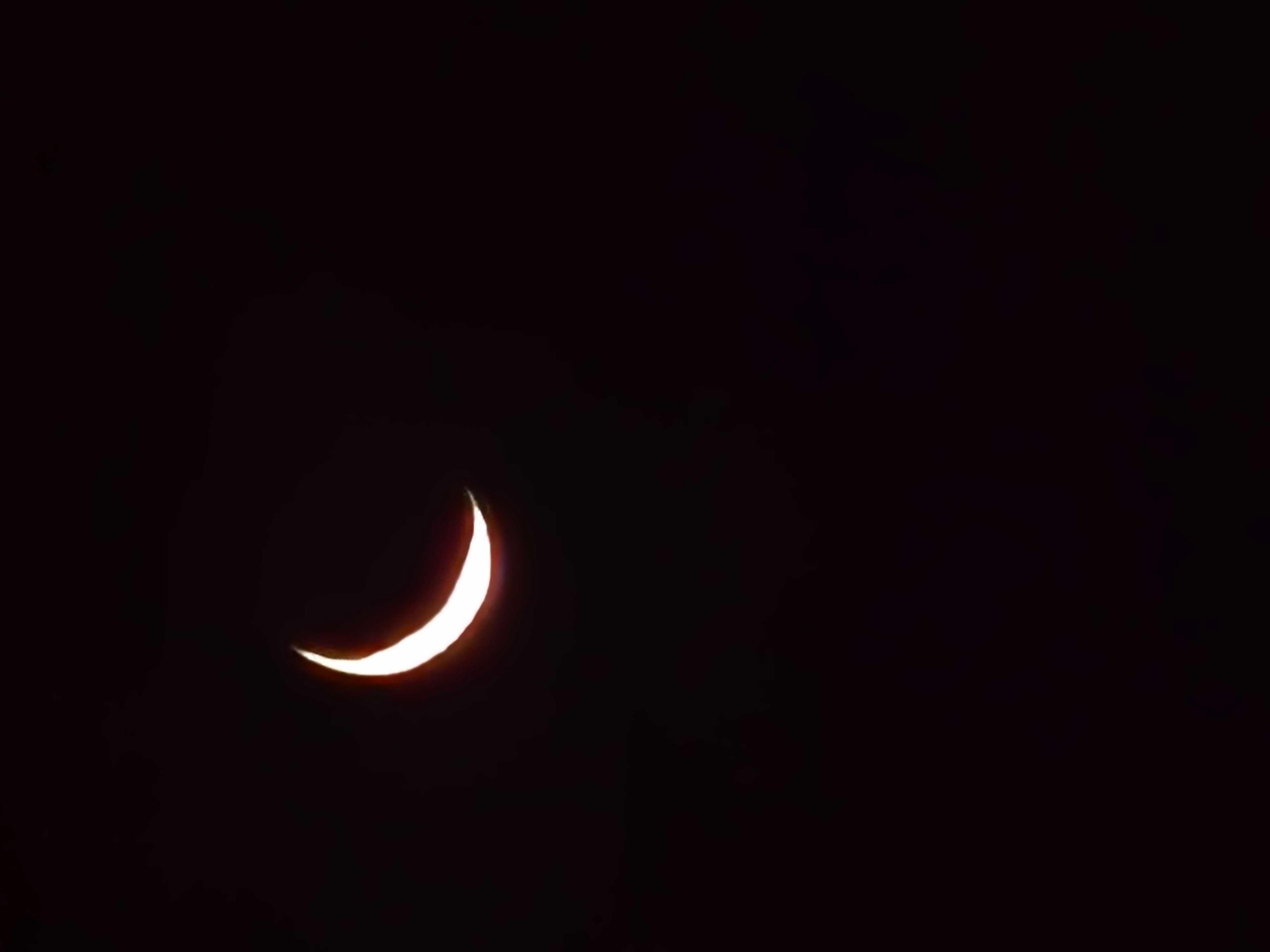 The Moon over Cataño, Puerto Rico — waning crescent, Lunar Day 27