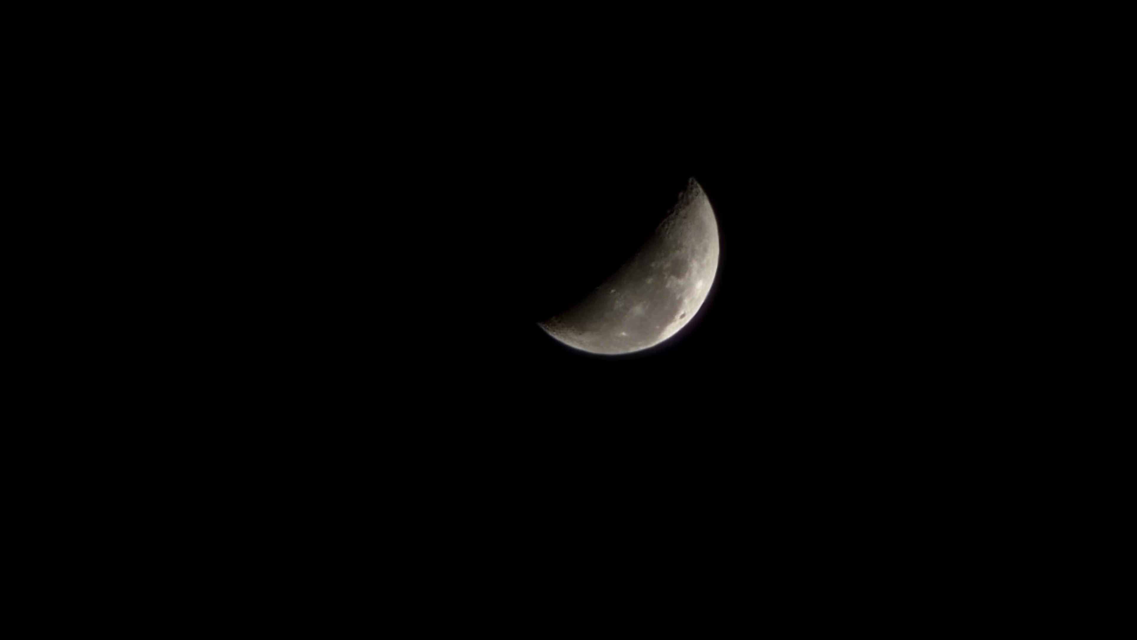 The Moon over Olgiate Olona, Italia — last quarter, Lunar Day 24