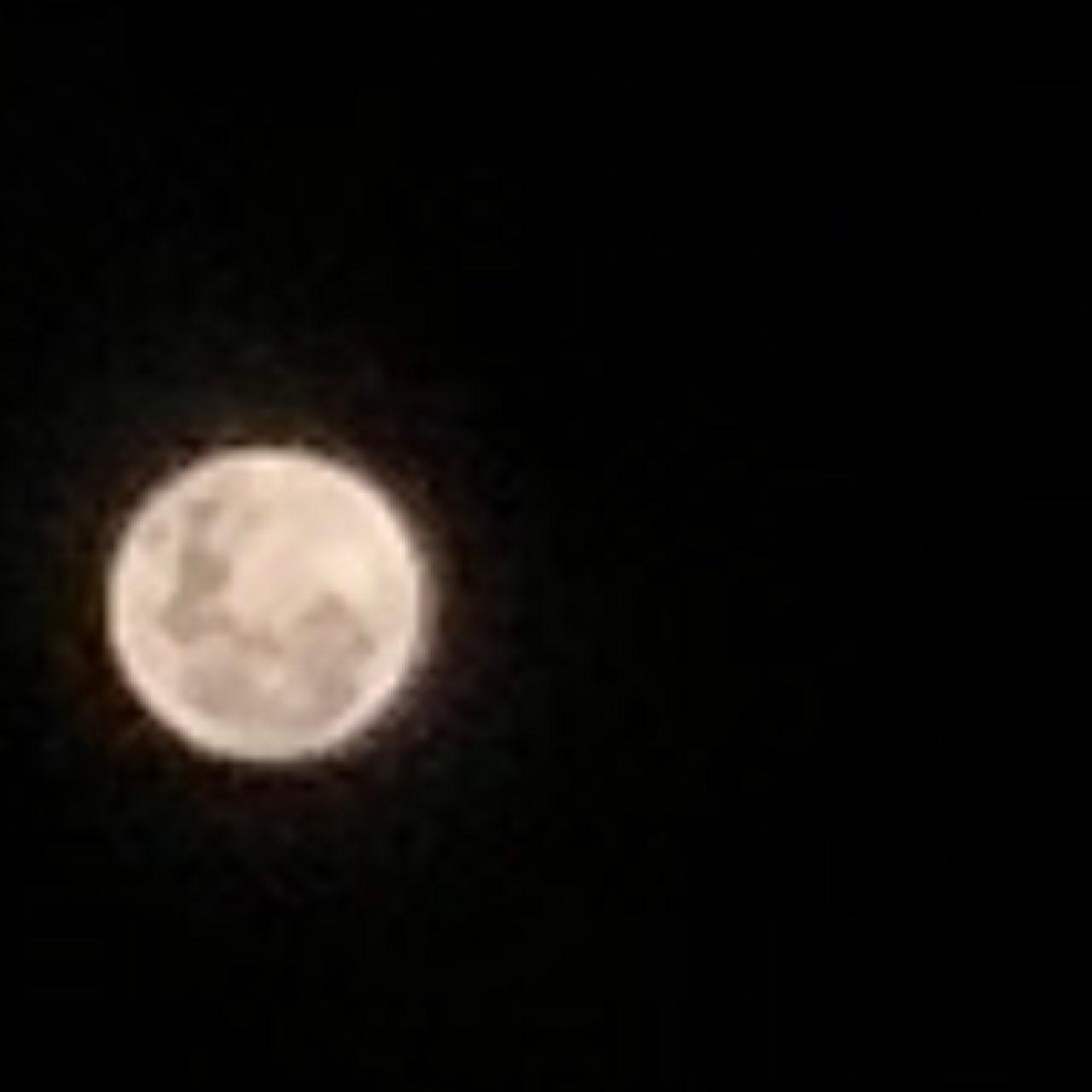 The Moon over Shawinigan, Canada — full moon, Lunar Day 15