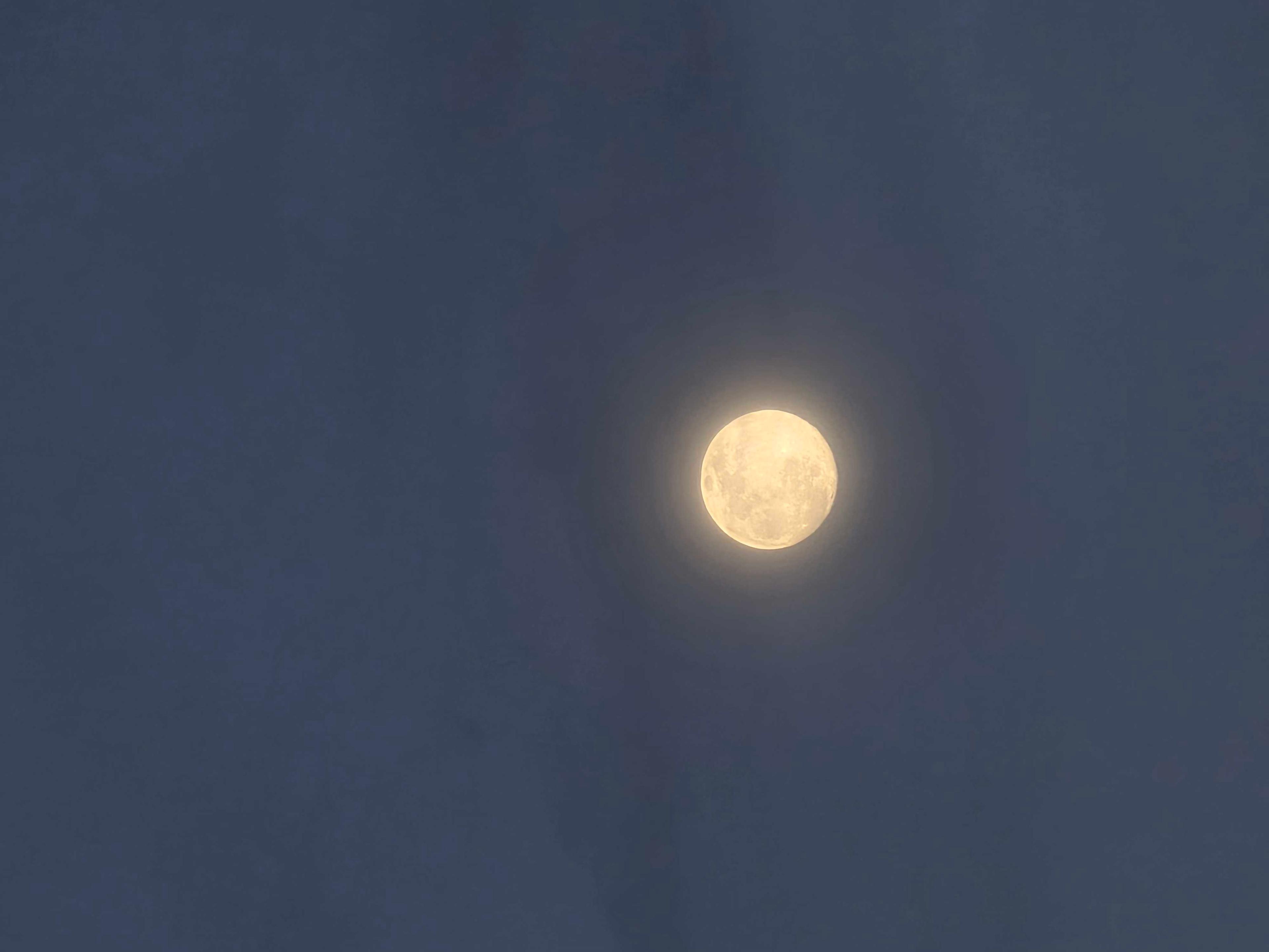 The Moon over Heredia, Costa Rica — full moon, Lunar Day 15