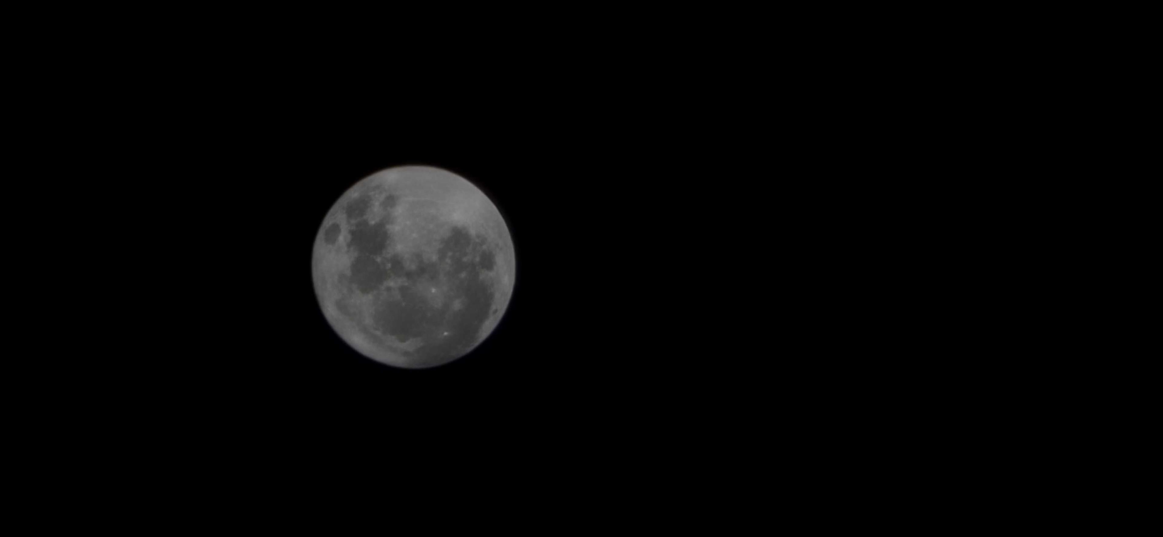 The Moon over Kingston, Jamaica — full moon, Lunar Day 16