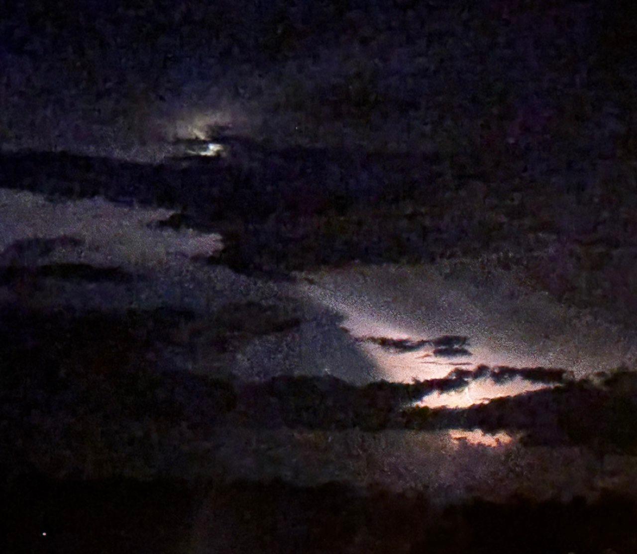 The Moon over Pawleys Island, United States — first quarter, Lunar Day 6