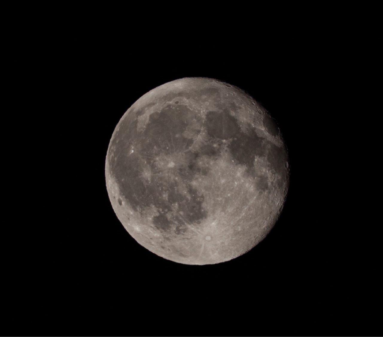 The Moon over Giromagny, France — last quarter, Lunar Day 23