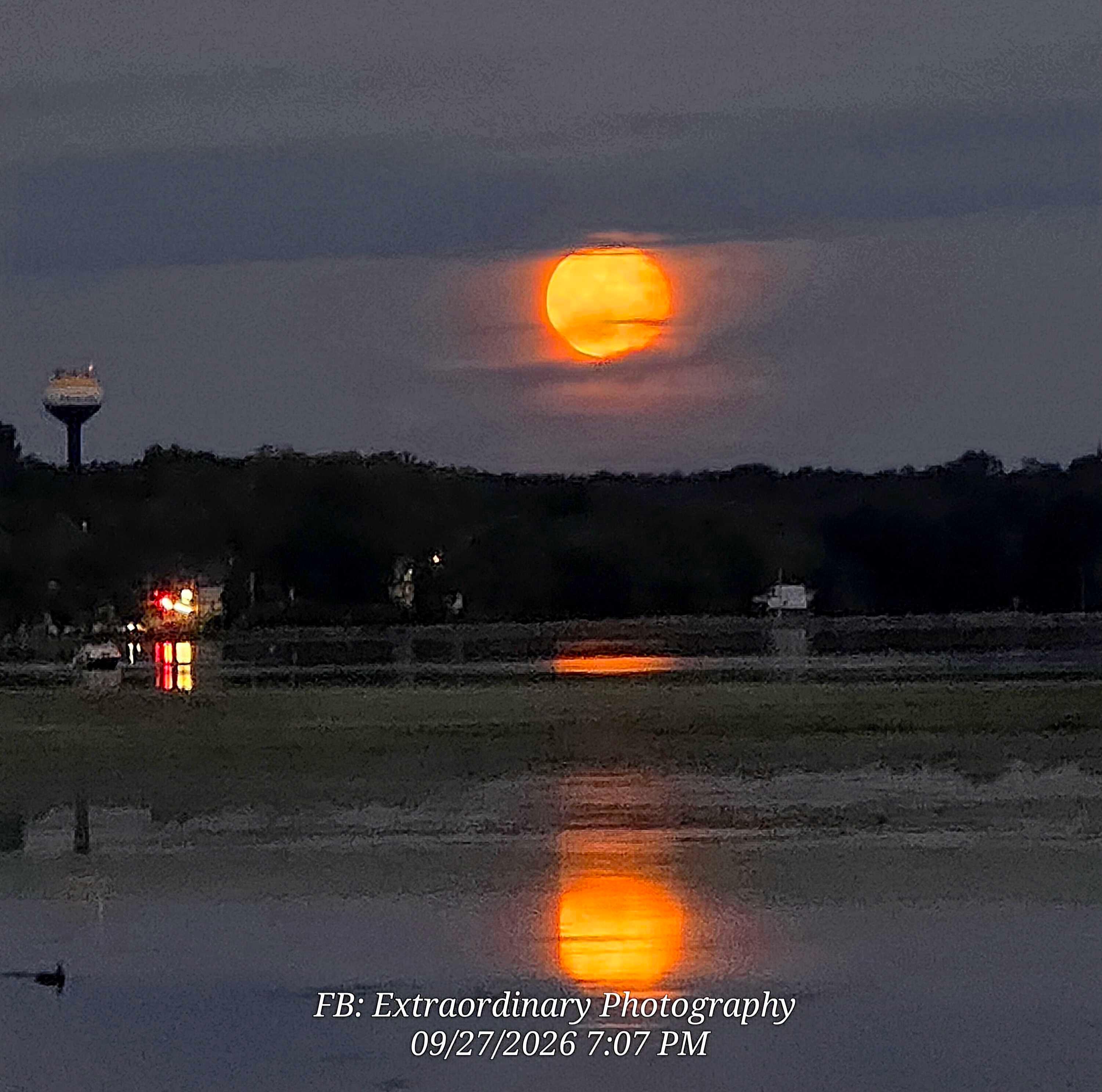 The Moon over Montello, United States — full moon, Lunar Day 18