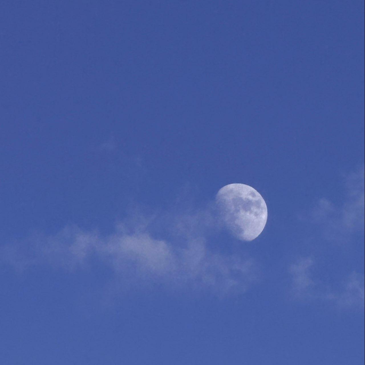 The Moon over El Paso, United States — waxing gibbous, Lunar Day 12