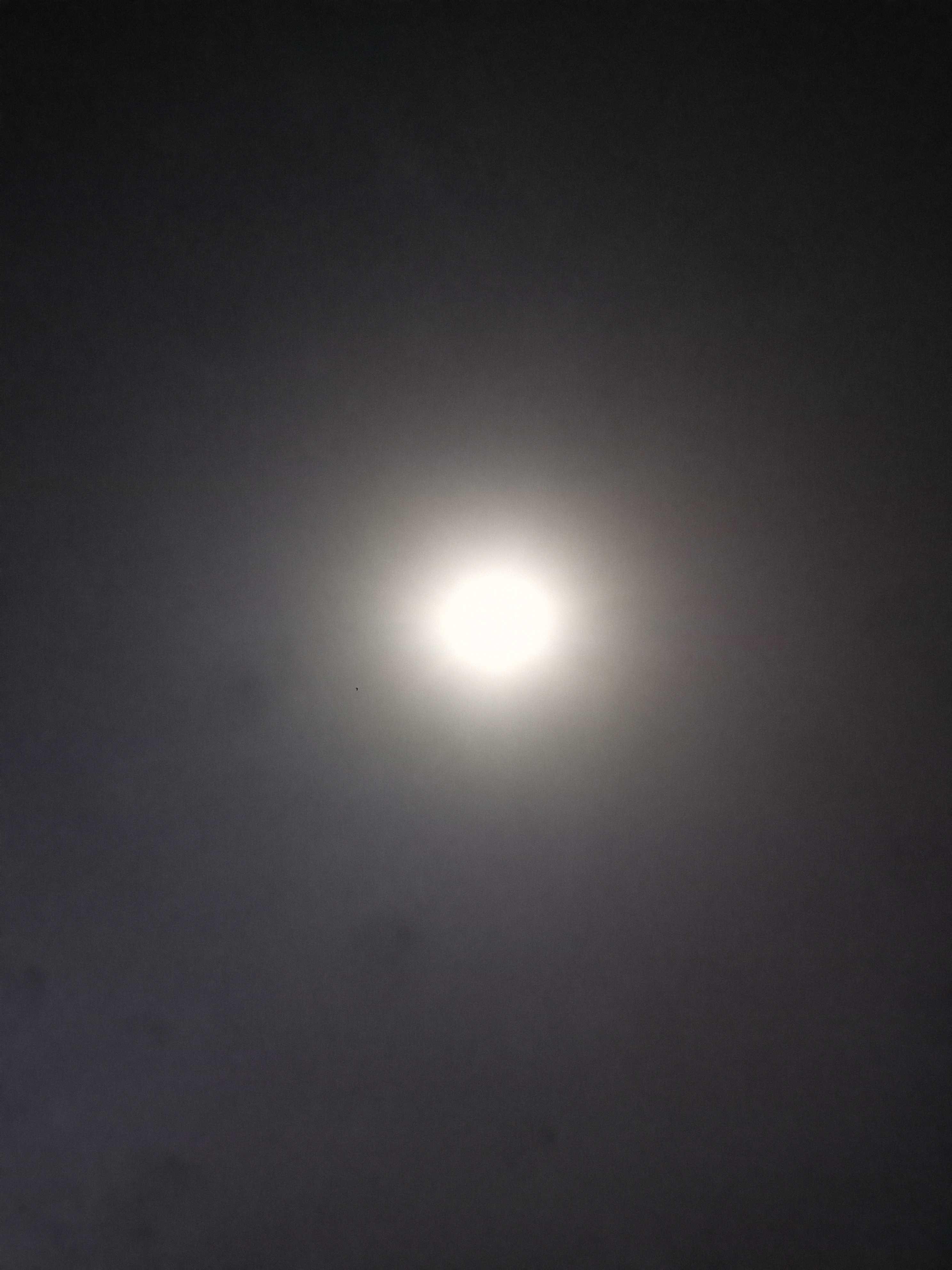 The Moon over Elelenwa, Nigeria — waning gibbous, Lunar Day 18