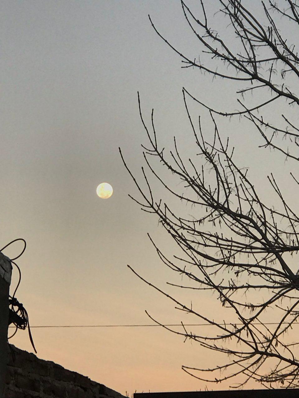 The Moon over General Pico, Argentina — full moon, Lunar Day 15