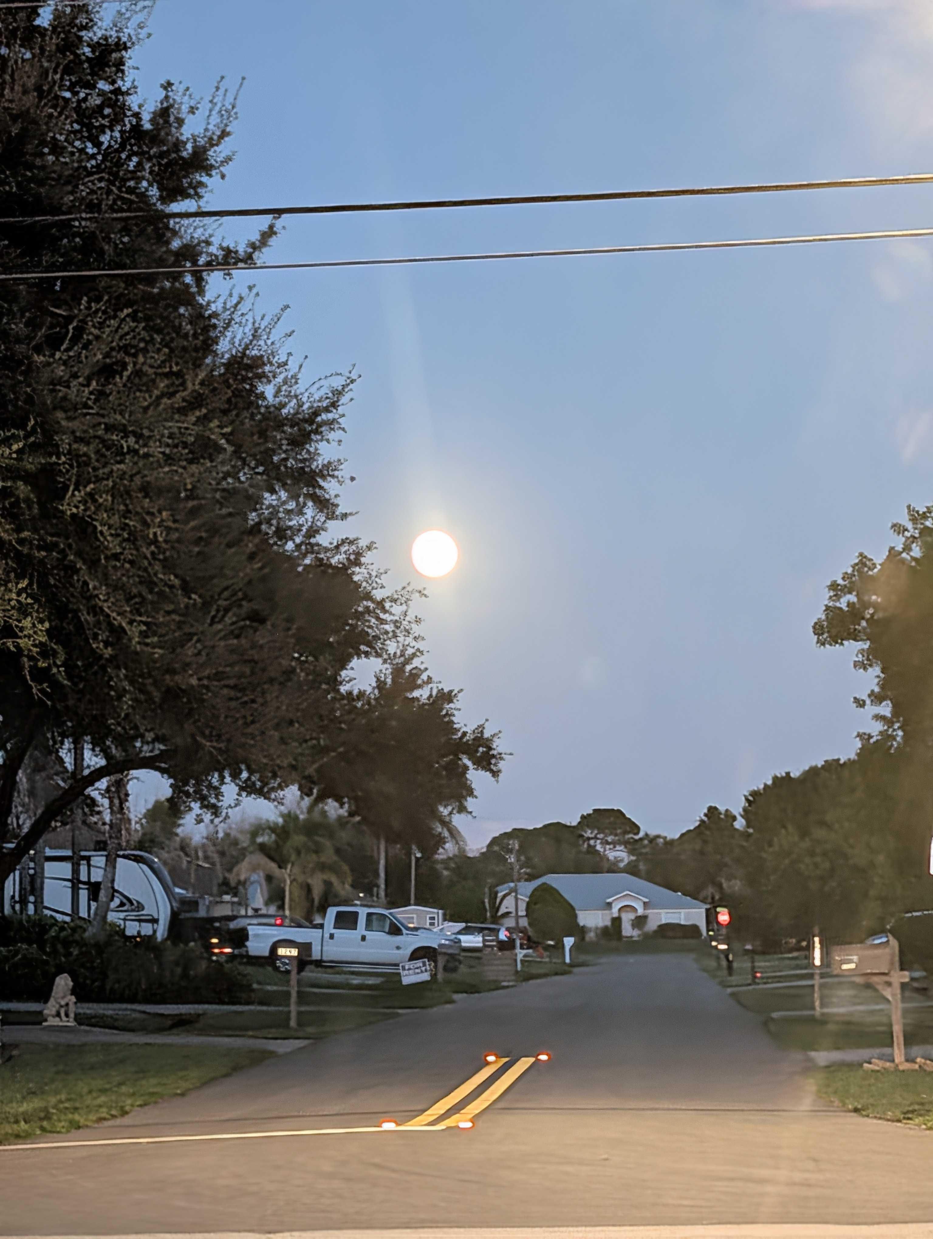 The Moon over Port St. Lucie, United States — full moon, Lunar Day 17