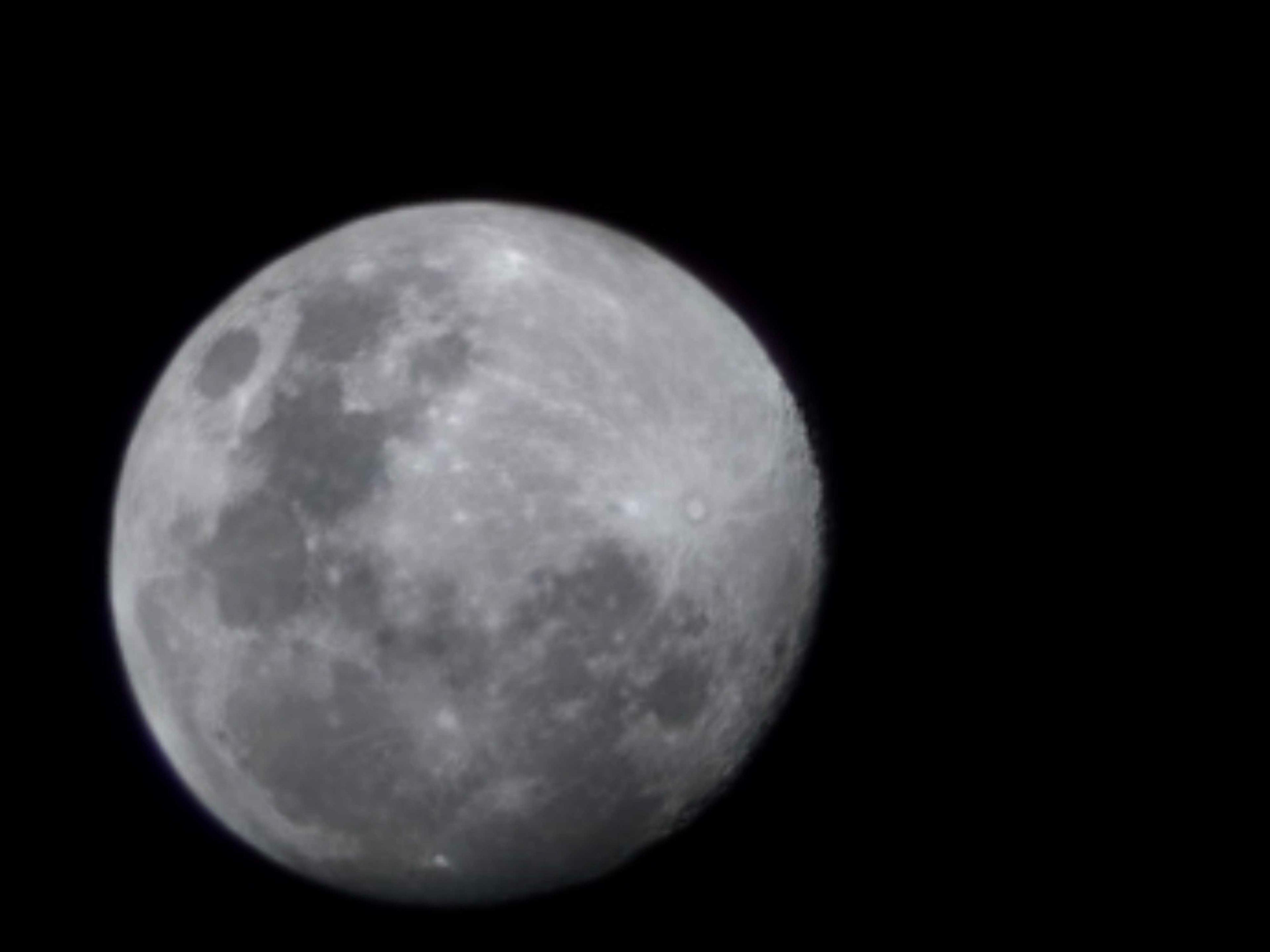 The Moon over Cambois, United Kingdom — full moon, Lunar Day 14