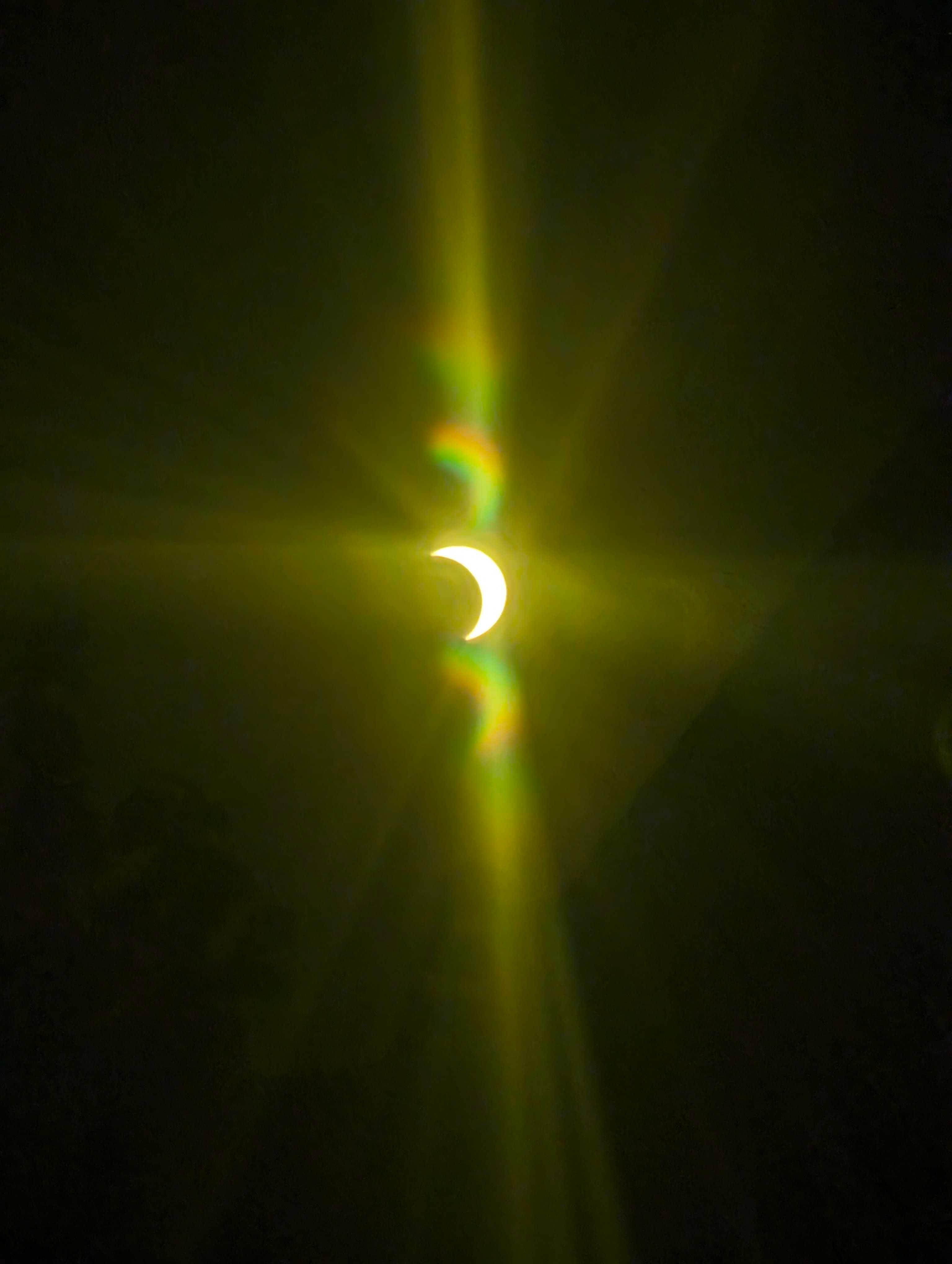 The Moon over Salzkotten, Deutschland — new moon, Lunar Day 1