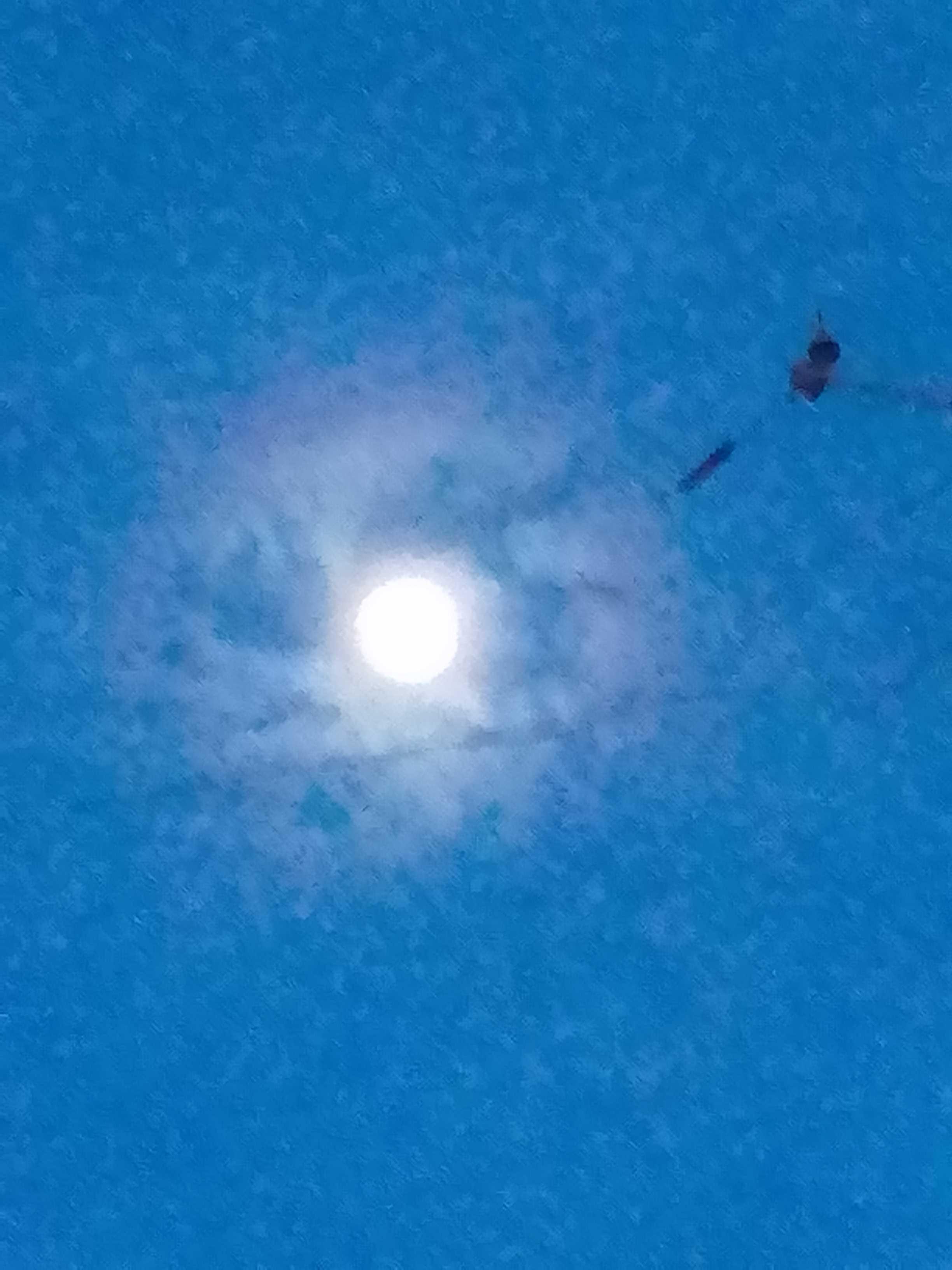 The Moon over Venezuela — waxing gibbous, Lunar Day 12