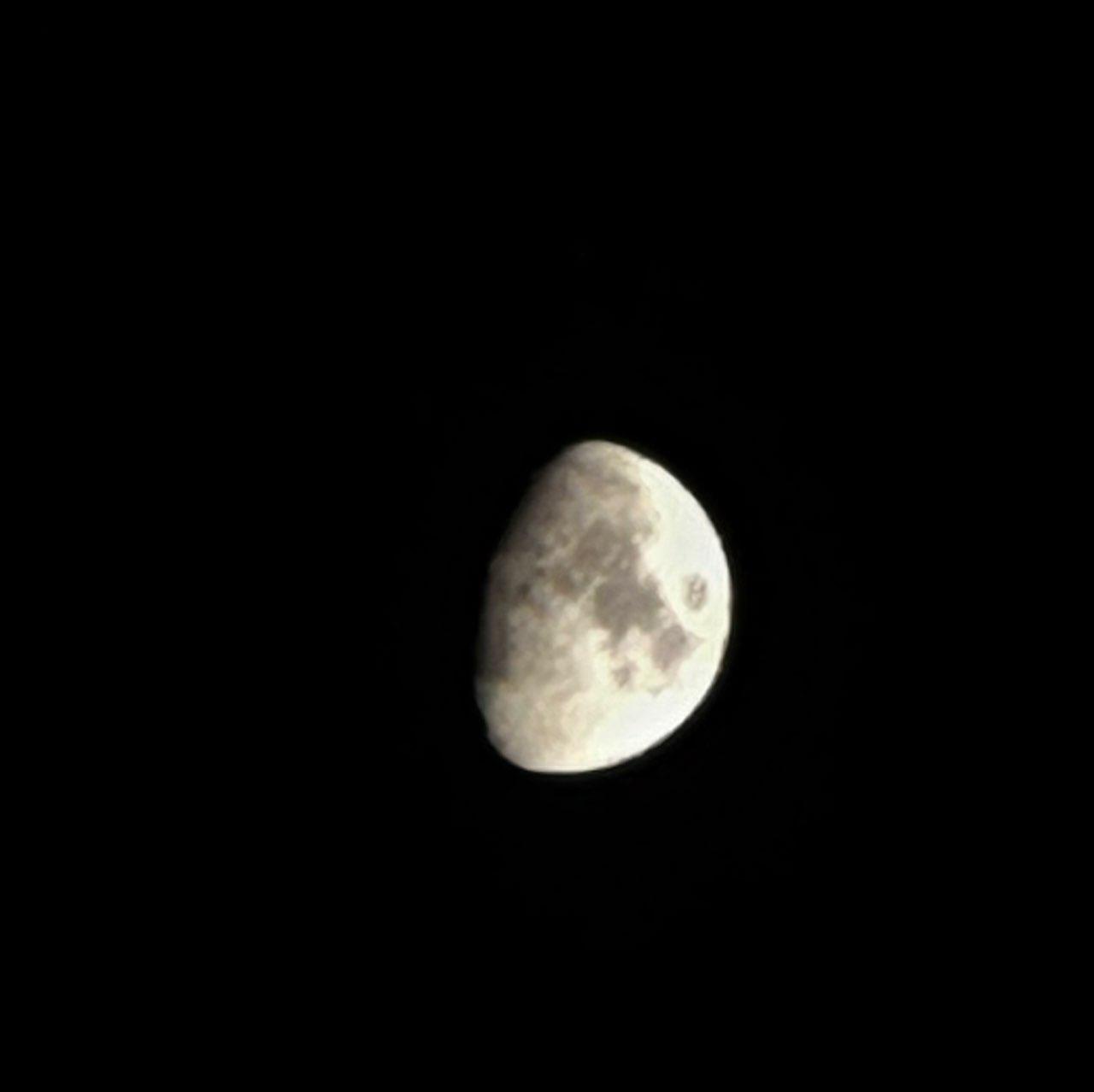 The Moon over Telford, United Kingdom — waxing gibbous, Lunar Day 10