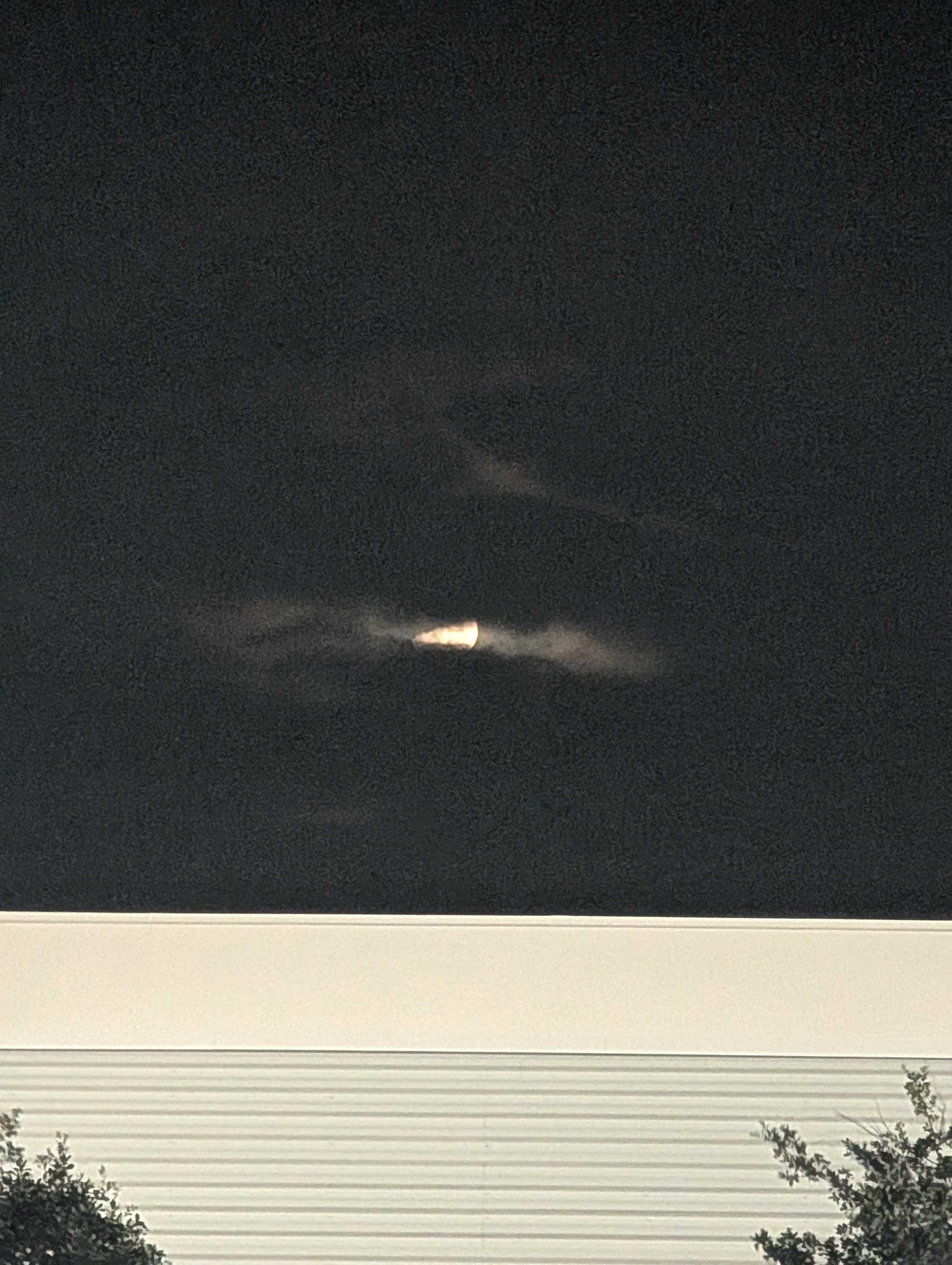 The Moon over Port St. Lucie, United States — first quarter, Lunar Day 9