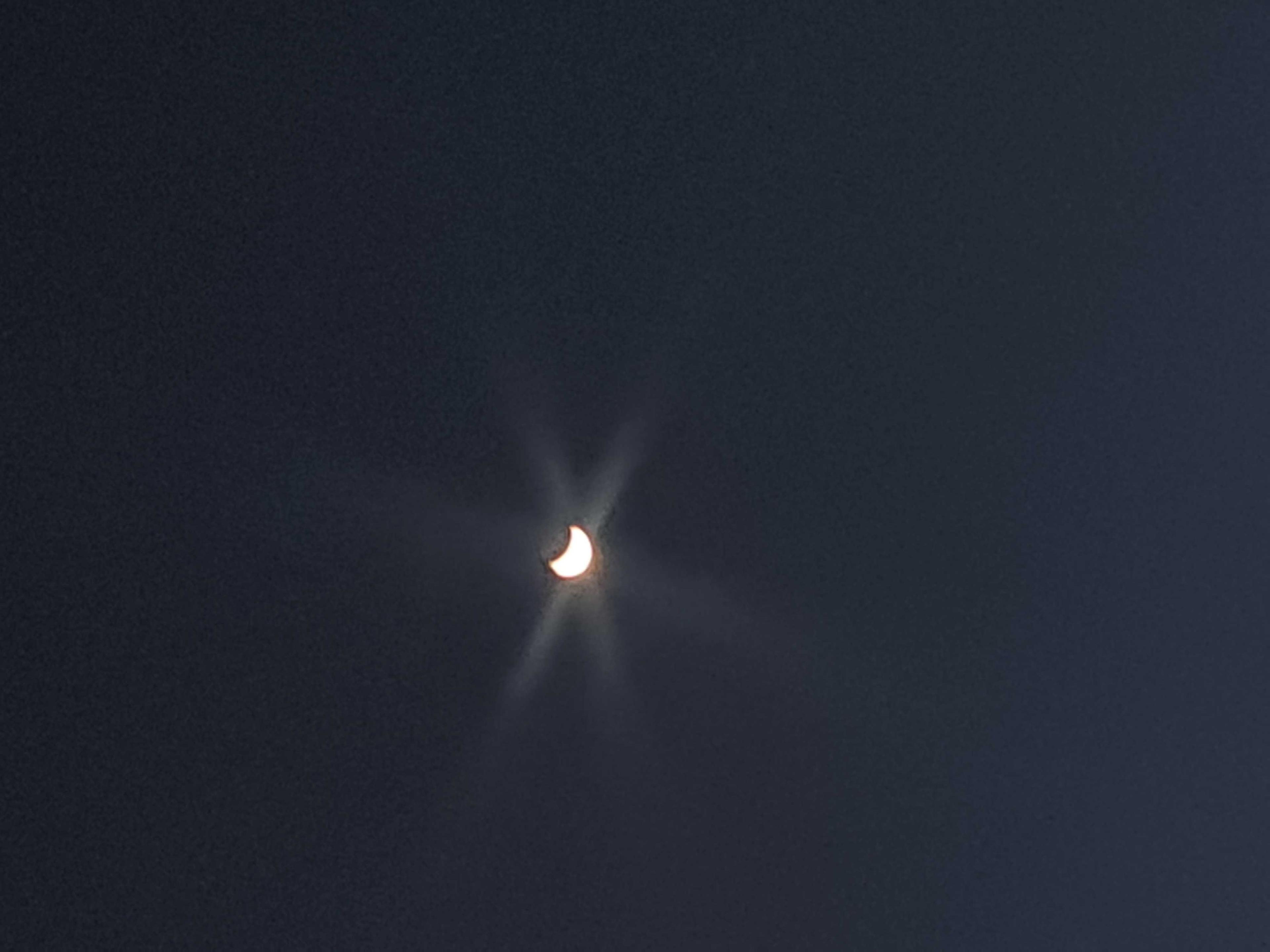 The Moon over Talagante, Chile — first quarter, Lunar Day 7