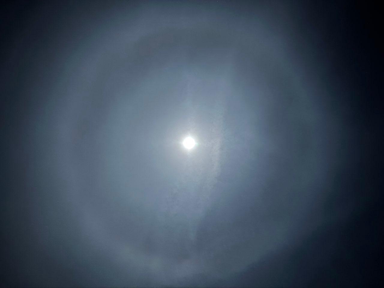 The Moon over Huntingdon, United Kingdom — full moon, Lunar Day 15