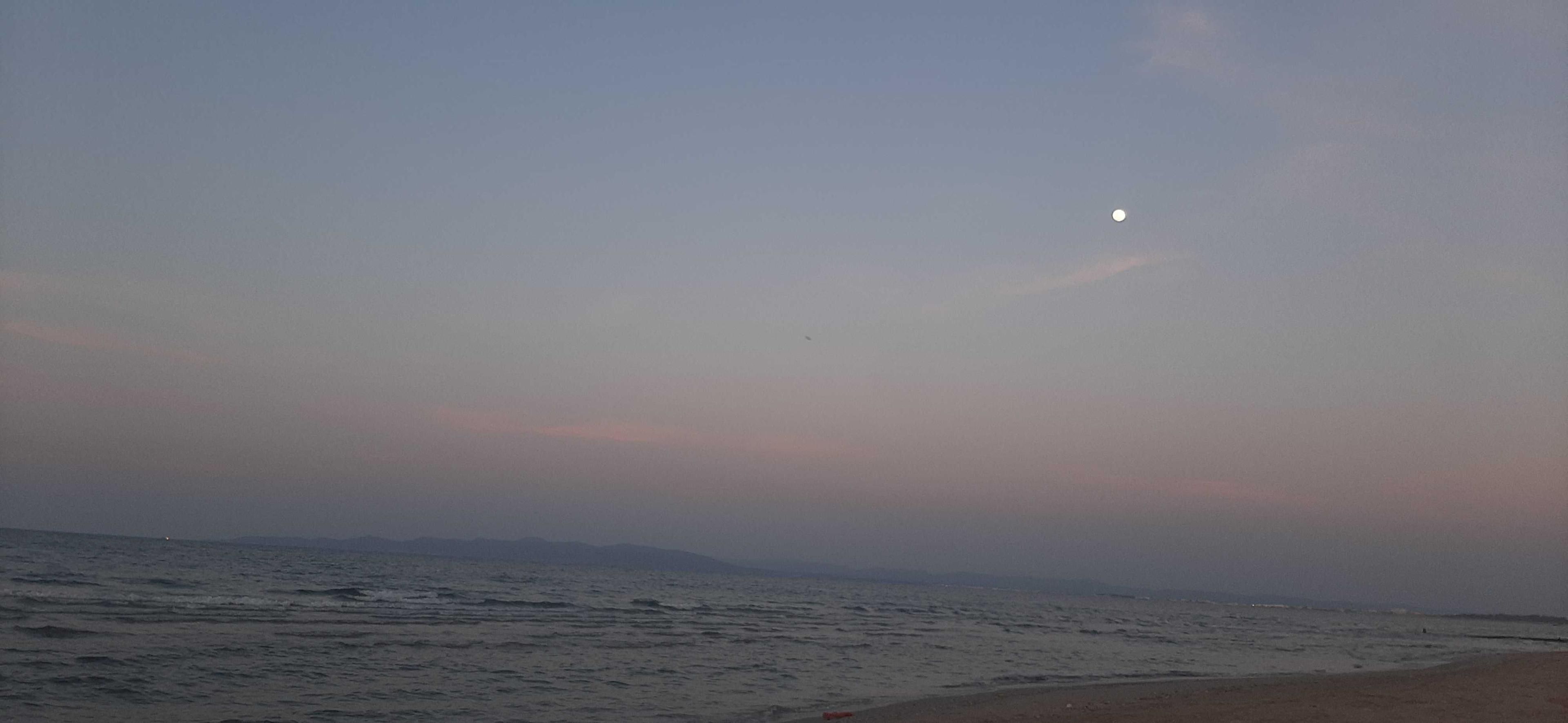 The Moon over Tunis, Tunisia — full moon, Lunar Day 15