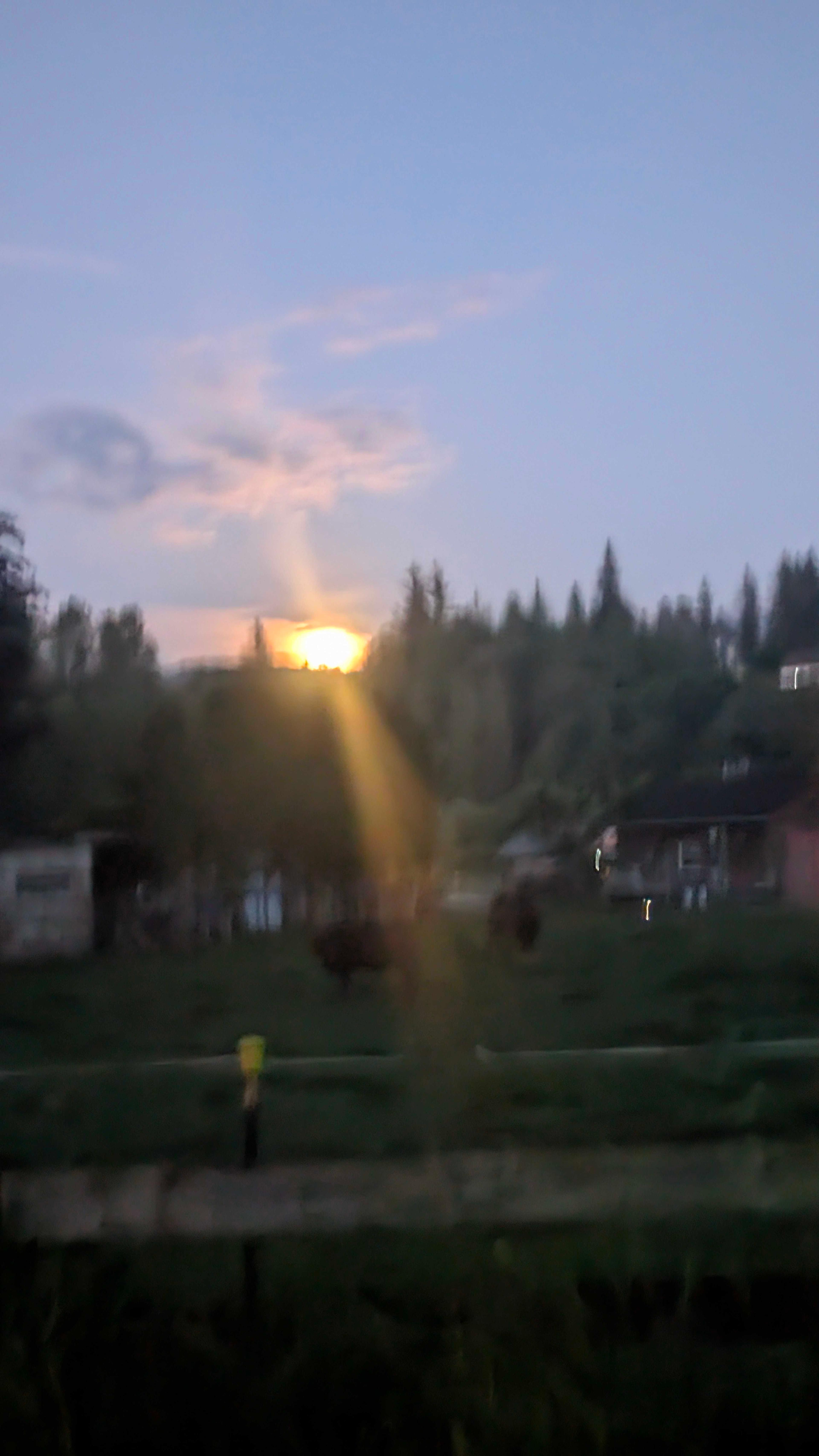 The Moon over North Bend, United States — last quarter, Lunar Day 22