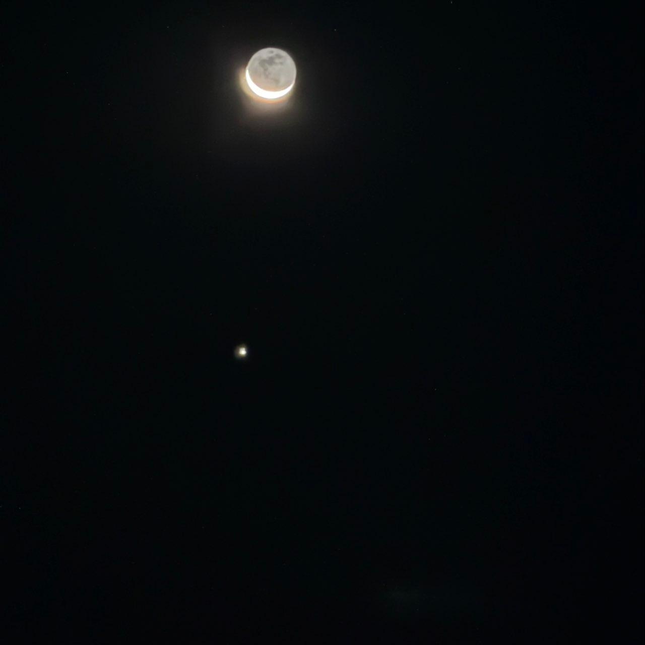 The Moon over Lodi, United States — waning crescent, Lunar Day 27