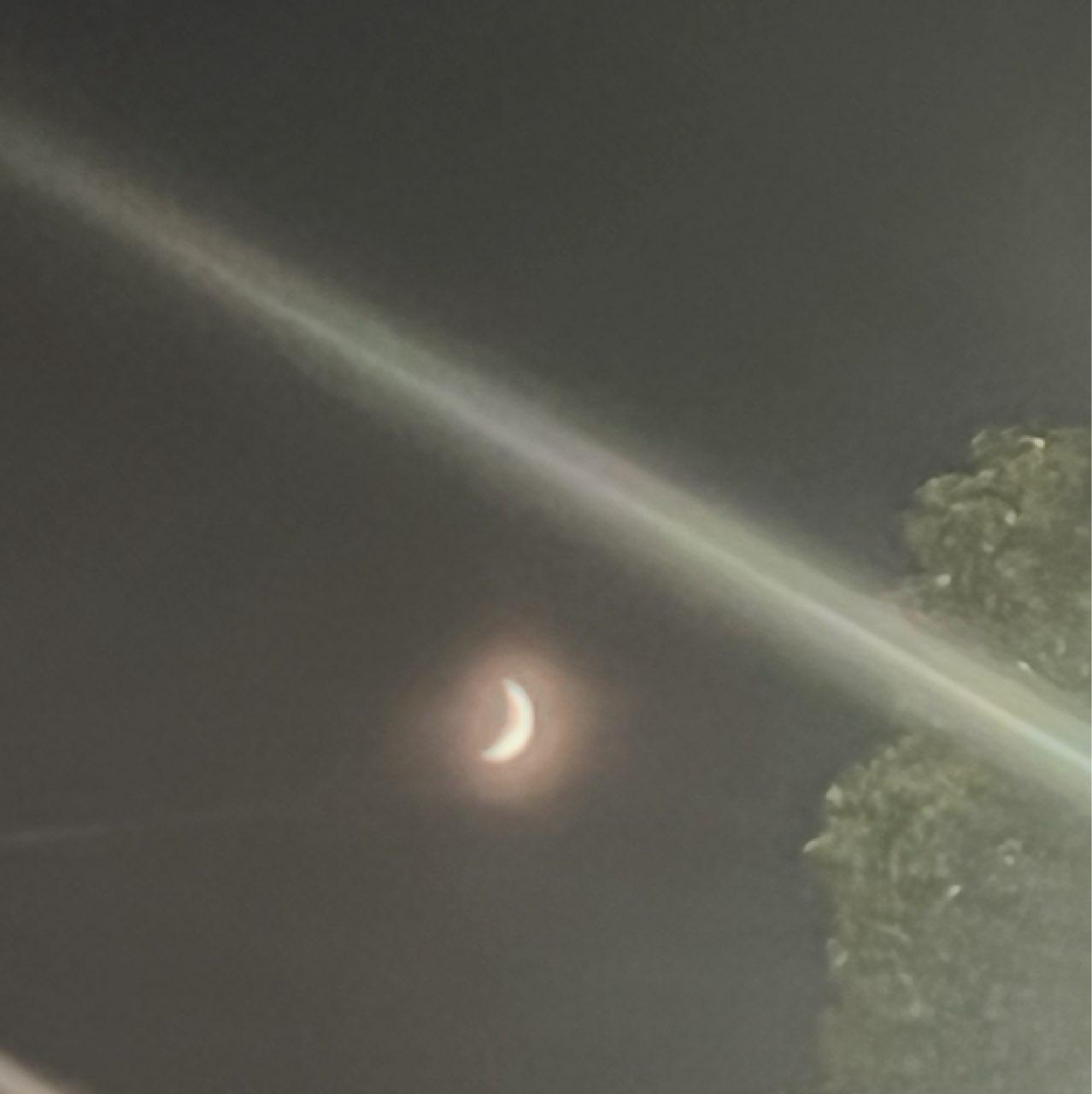 The Moon over Royal Oak, United States — waxing crescent, Lunar Day 6