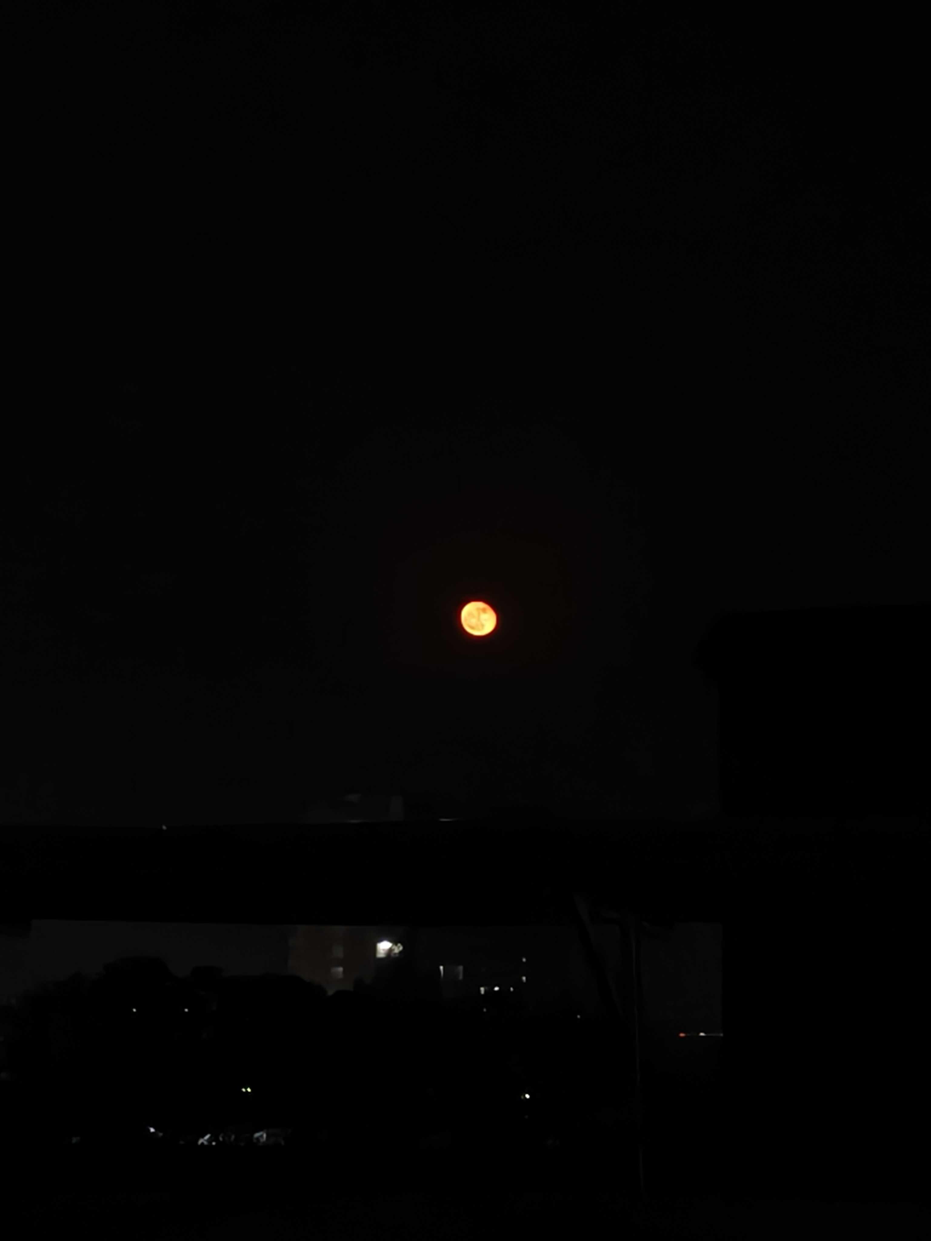 The Moon over Sahibzada Ajit Singh Nagar, India — waning gibbous, Lunar Day 19