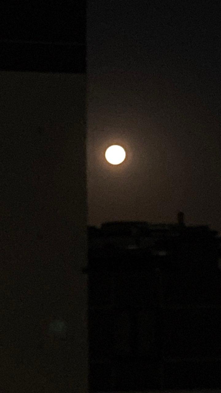 The Moon over Warsaw, Poland — full moon, Lunar Day 15