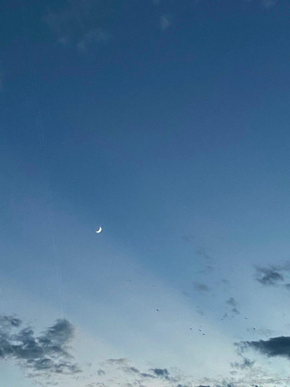 The Moon over Irapuato, México — waxing crescent, Lunar Day 5