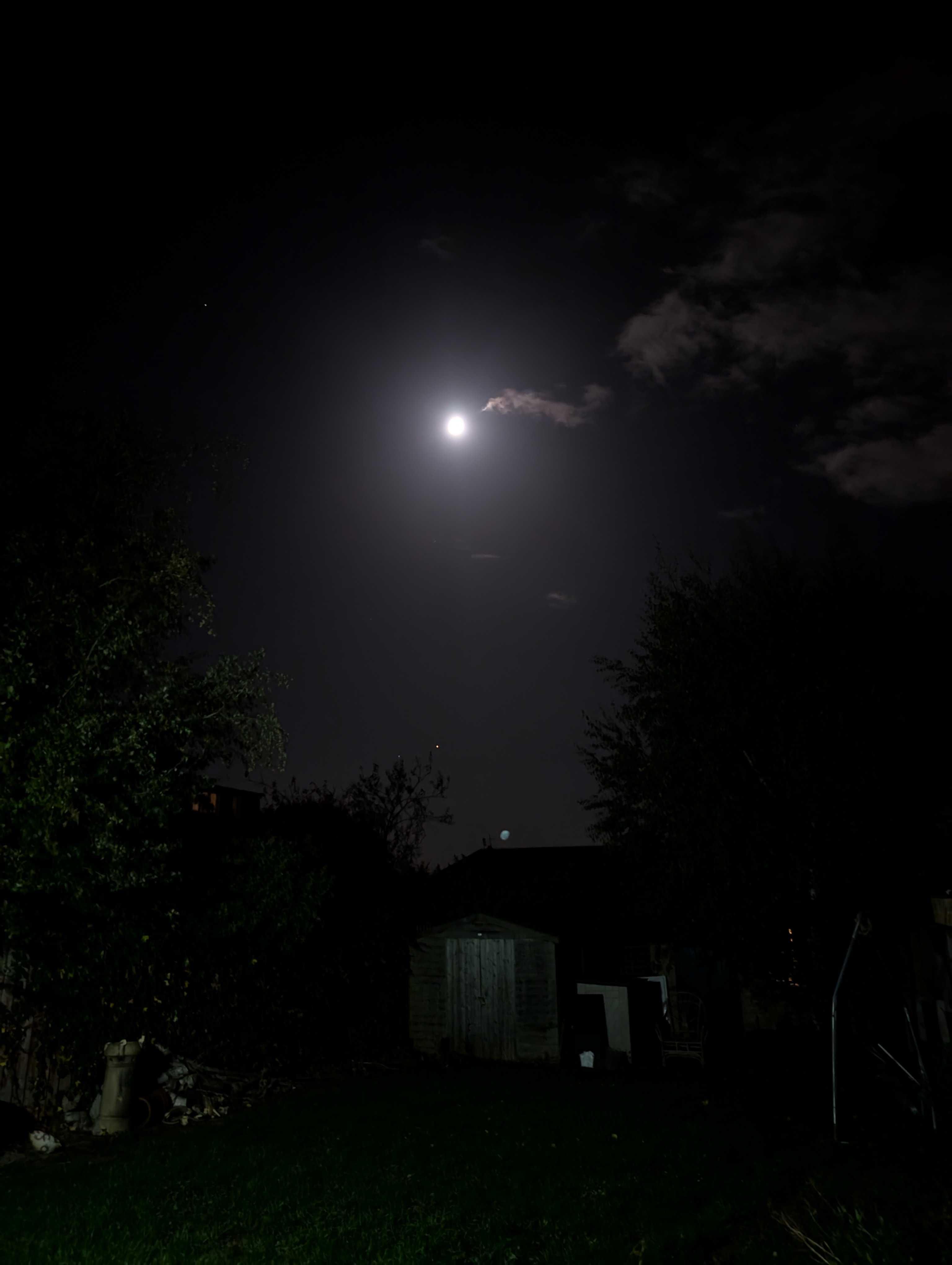 The Moon over United Kingdom — waxing gibbous, Lunar Day 14