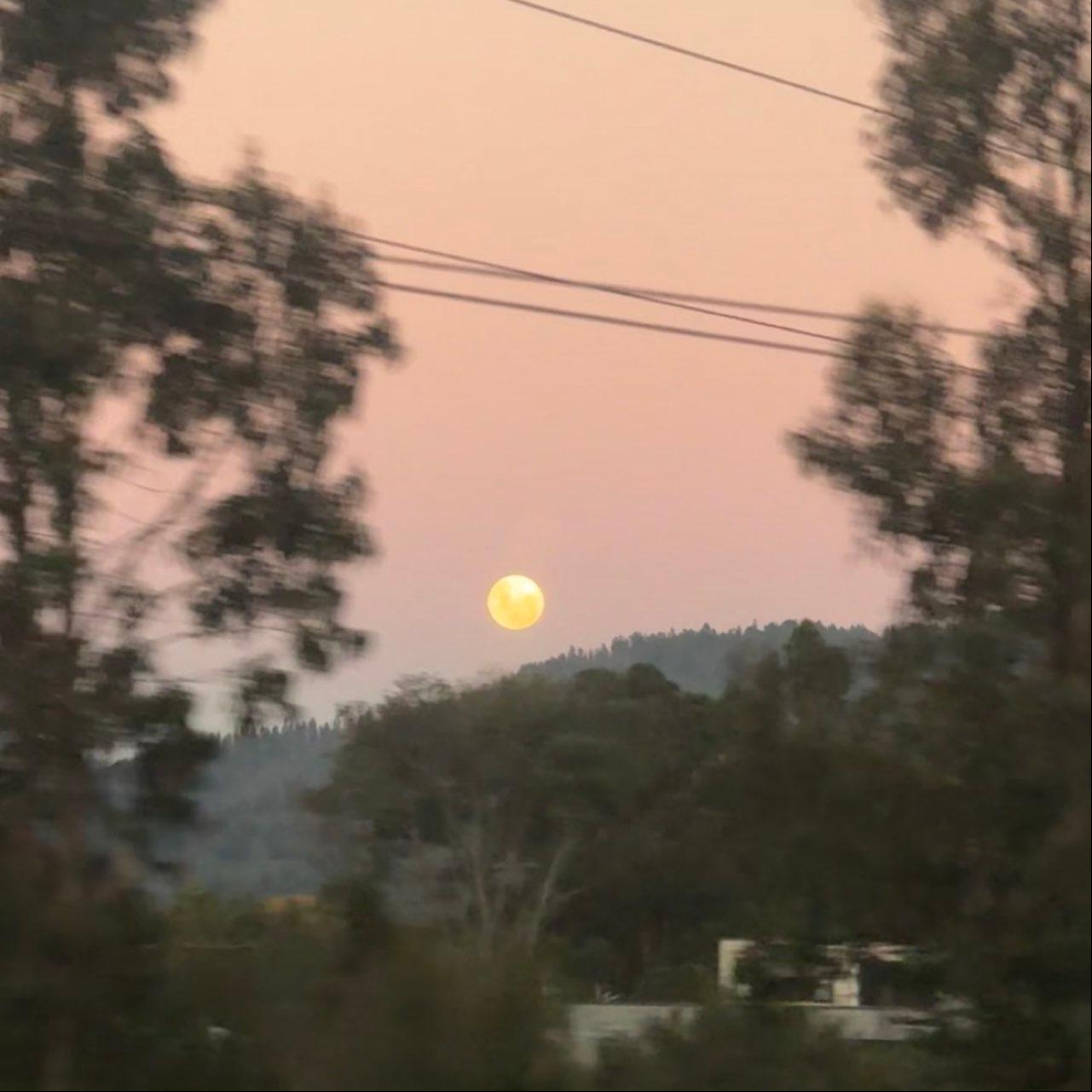 The Moon over Santa Juana, Chile — full moon, Lunar Day 15