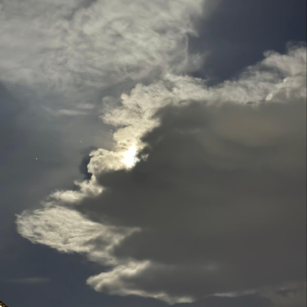 The Moon over El Paso, United States — full moon, Lunar Day 16