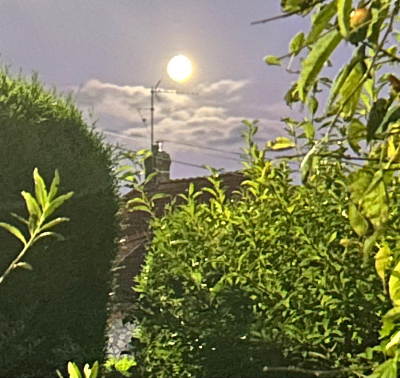 The Moon over Rouen, France — full moon, Lunar Day 15