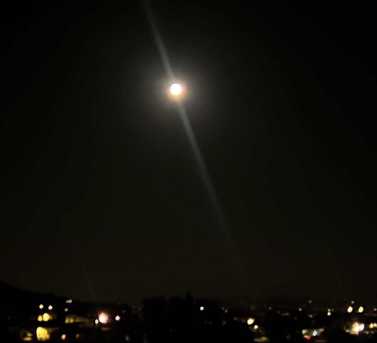 The Moon over Prato, Italia — full moon, Lunar Day 16