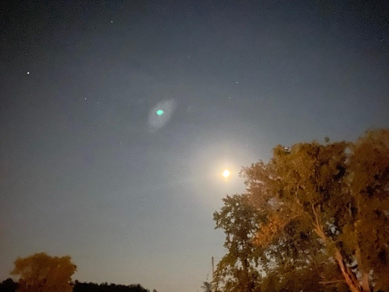The Moon over Montague, Canada — waxing gibbous, Lunar Day 11
