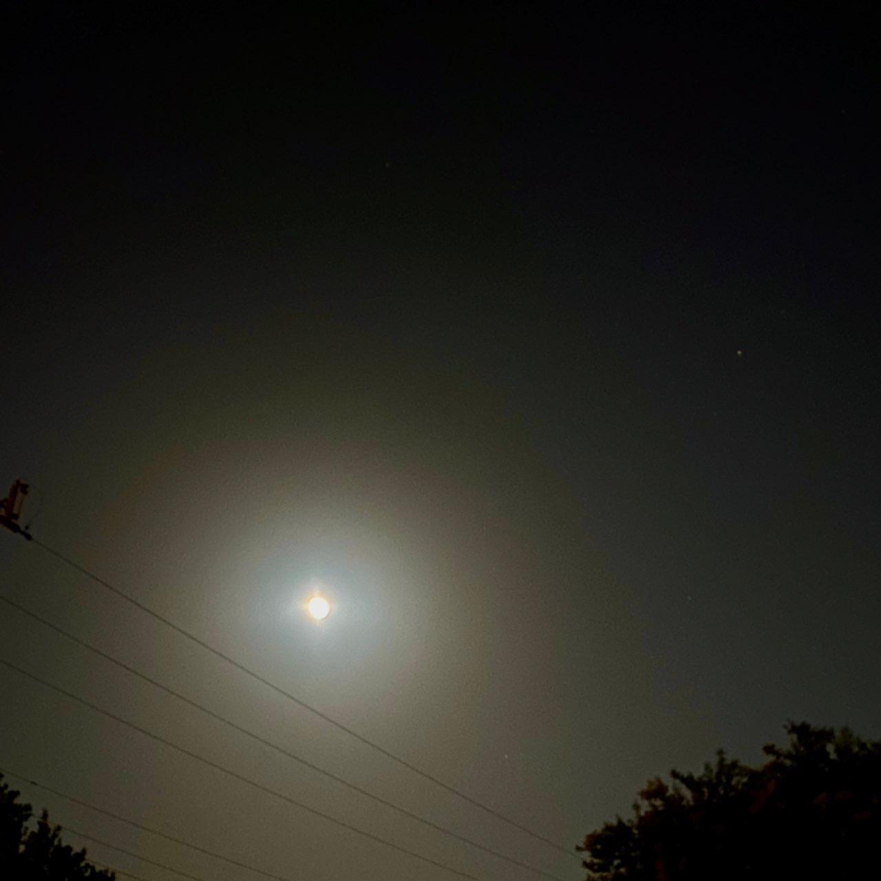 The Moon over Lake Charles, United States — full moon, Lunar Day 15