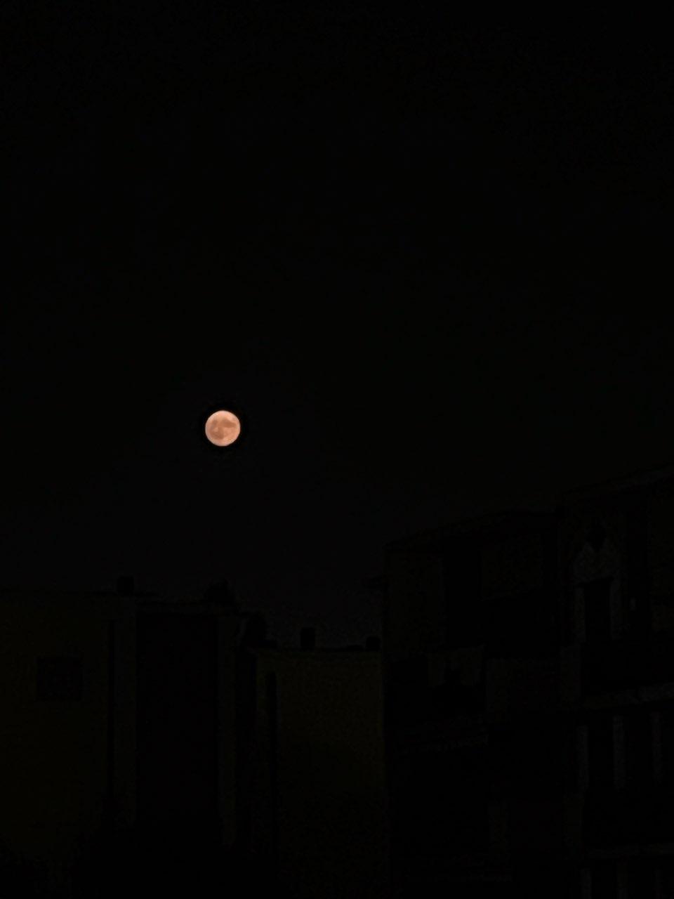 The Moon over Latina, Italia — full moon, Lunar Day 15