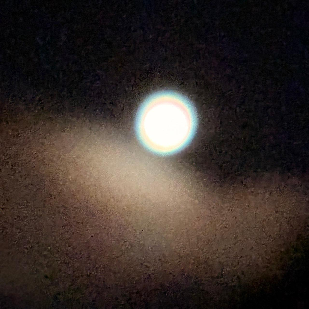 The Moon over Little Rock, United States — first quarter, Lunar Day 9