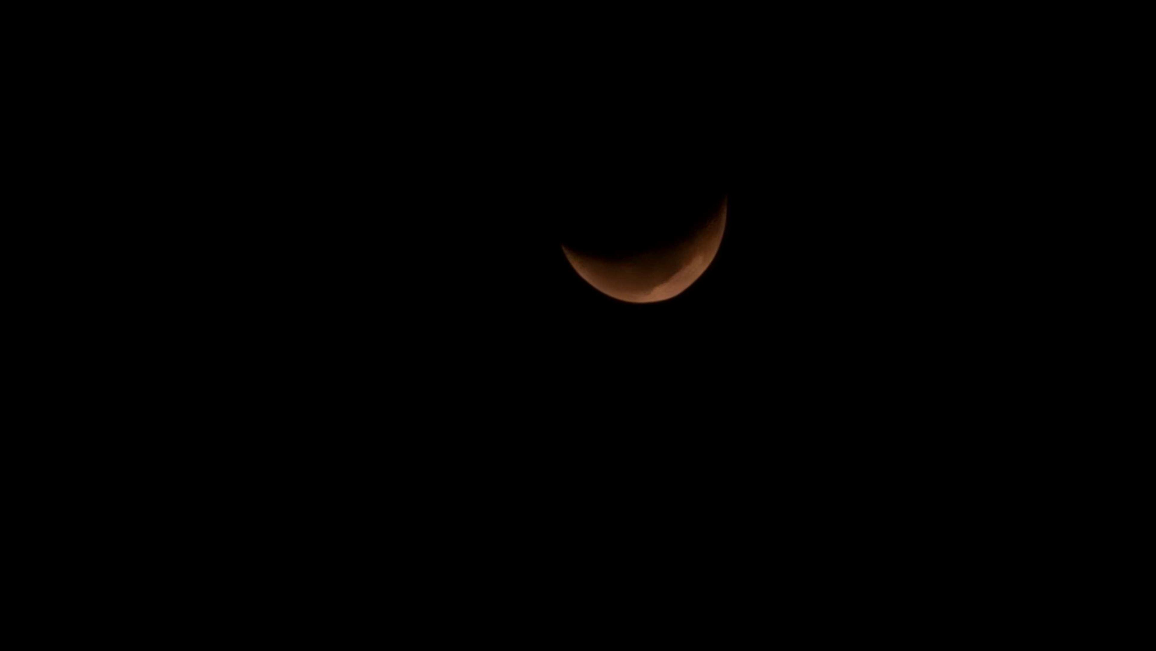 The Moon over Laval, Canada — waning crescent, Lunar Day 25