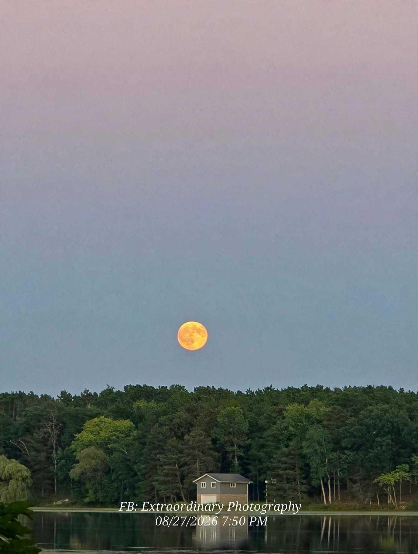 The Moon over Montello, United States — full moon, Lunar Day 16