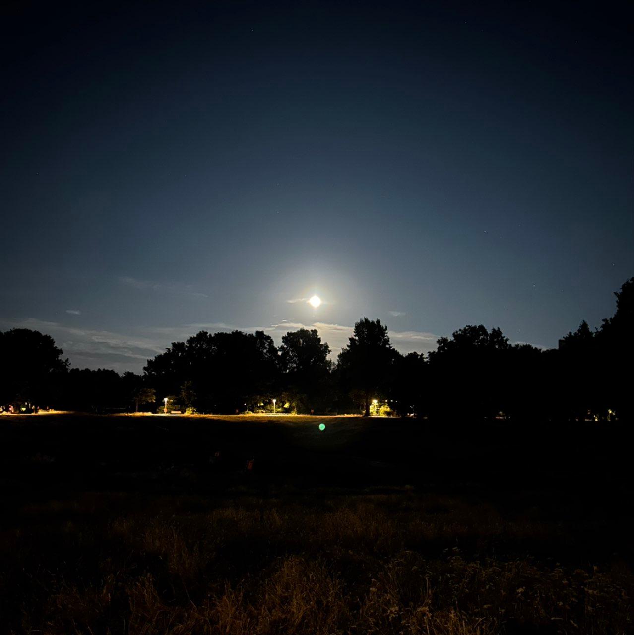 The Moon over Berlin, Germany — full moon, Lunar Day 17