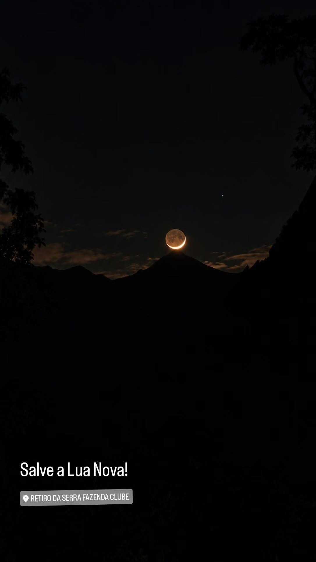 The Moon over Brasil — new moon, Lunar Day 3