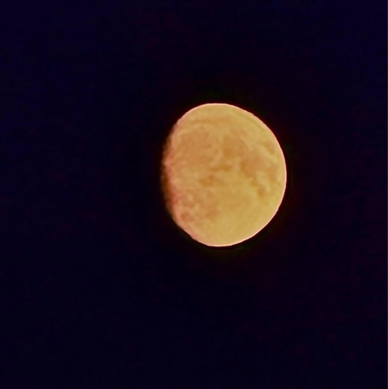 The Moon over Ansbach, Deutschland — waxing gibbous, Lunar Day 13